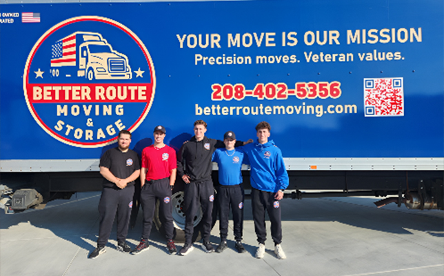 Professional movers carefully handling furniture